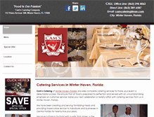 Tablet Screenshot of camscatering.com